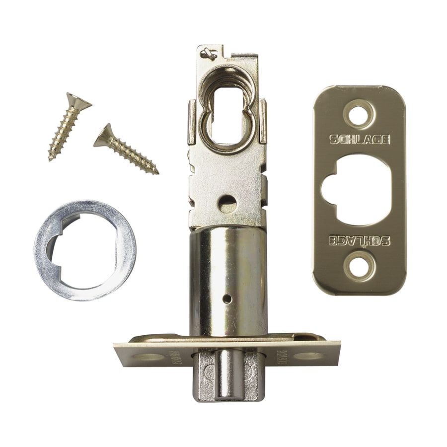 Schlage 1in Diameter Polished Brass Door Night Latch at