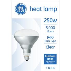 Heat Lamp Incandescent Light Bulbs At Lowes Ge 250 Watt Dimmable R40 Heat Lamp Incandescent Light Bulb