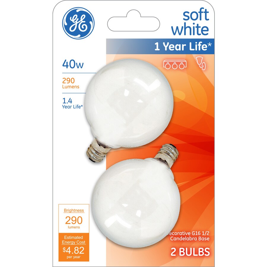 LITEX Vintage 2-Pack 40-Watt Dimmable Warm White Ca10 Vintage Incandescent Decorative Light Bulbs