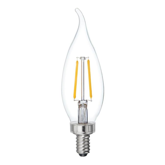 GE Relax 25Watt EQ CAC Soft White Dimmable Candle Light Bulb (3Pack) in the Decorative Light
