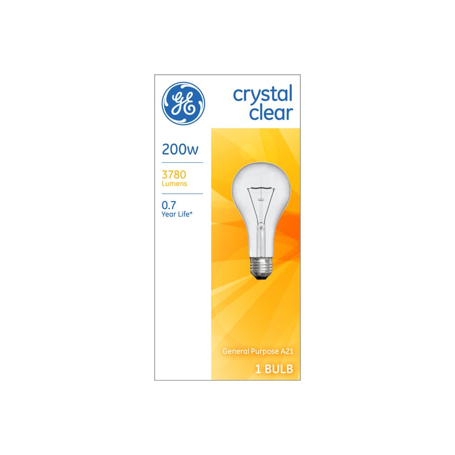 Ge 200 Watt Dimmable A21 Light Fixture Incandescent Bulb At Ge 200 Watt Dimmable A21 Light Fixture Incandescent Bulb