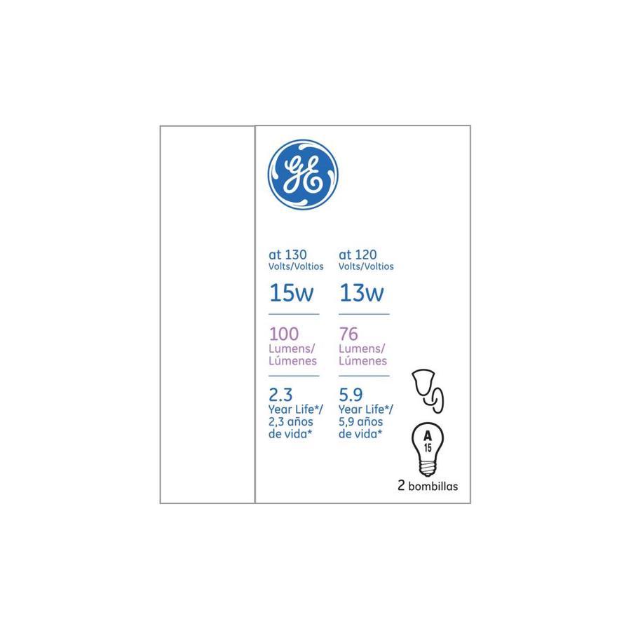 Ge Classic 15 Watt Dimmable A15 Light Fixture Incandescent