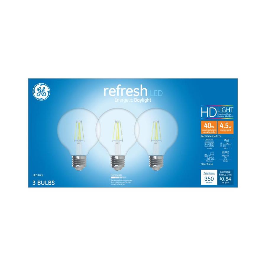 GE Refresh 40Watt EQ Daylight Dimmable Light Bulbs (3Pack) at