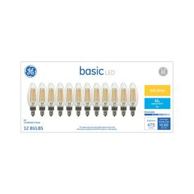 Decorative Light Bulbs At Lowes Ge Basic 60 Watt Eq Soft White Decorative Light Bulb 12 Pack