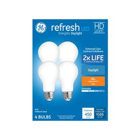 GE Refresh 40-Watt EQ A19 Daylight Dimmable LED Light Bulb (4-Pack)