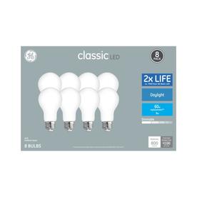 GE Classic 60-Watt EQ Daylight Dimmable A-style LED Light Bulb (8-Pack)