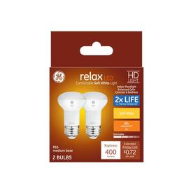 GE Relax 40-Watt EQ LED R16 Soft White Dimmable Spotlight Light Bulb (2-Pack)