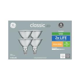 GE Classic 90-Watt EQ LED Par38 Warm White Dimmable Light Bulb (4-Pack)