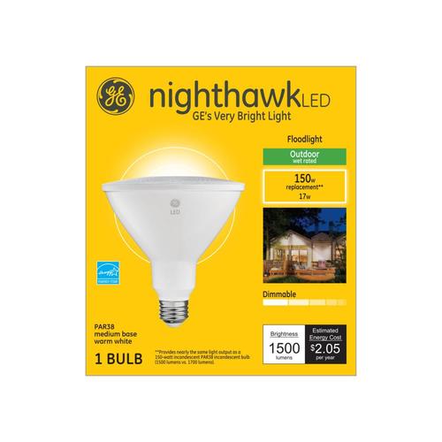 GE Nighthawk 150 Watt  EQ LED  PAR38 Warm White Dimmable 