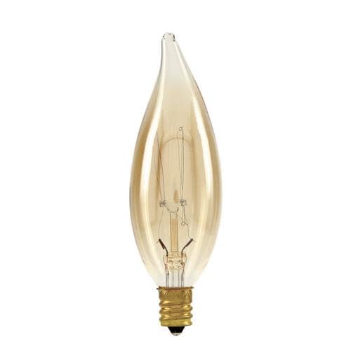 GE 40-Watt Dimmable CA10 Vintage Light Fixture Incandescent Light Bulb ...