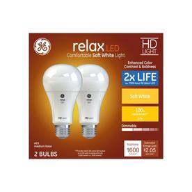 General Purpose Led Light Bulbs At Lowes Ge Relax 100 Watt Eq Warm White Dimmable Light Bulbs 2 Pack