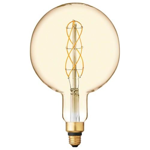 GE Vintage 40-Watt EQ G63 Amber Dimmable Decorative Light Bulb in the ...