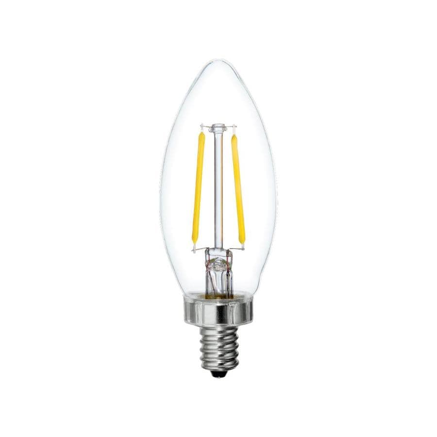 GE Cool Daylight 40-Watt EQ B11 Cool Daylight Dimmable Candle Light ...