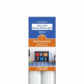 GE LED 15-Watt 48-in Medium Bi-Pin (T8) 6500 K Color-Enhancing Fluorescent Light Bulb (2-Pack)