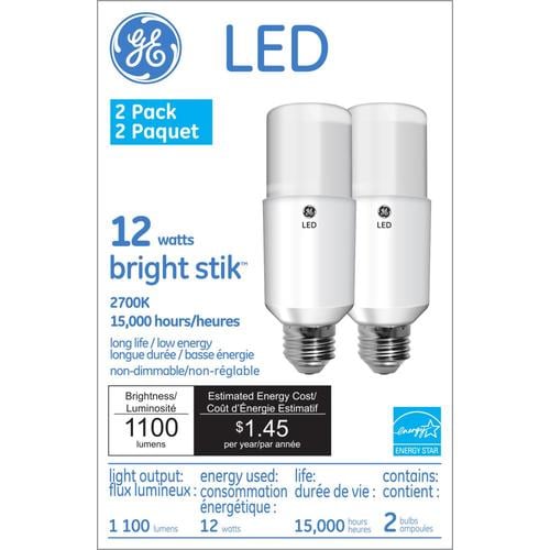 GE 75-Watt EQ A19 Soft White Dimmable LED Light Bulb (2-Pack) in the ...