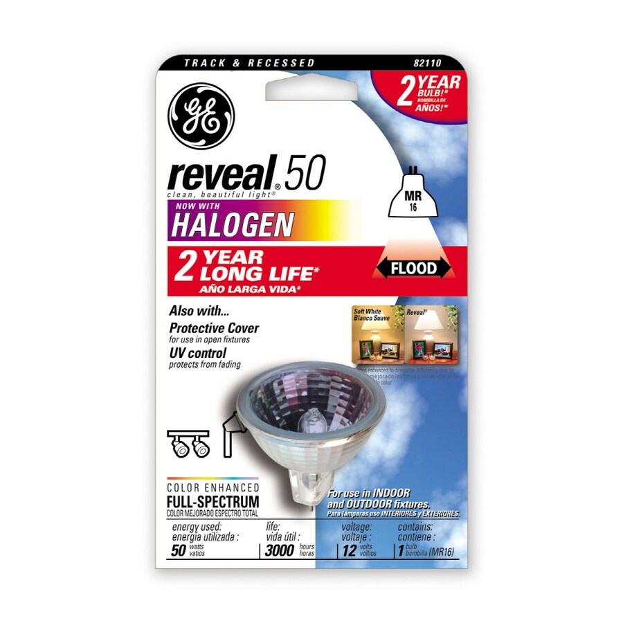 GE 50-Watt Indoor Halogen Flood Light Bulb at Lowes.com