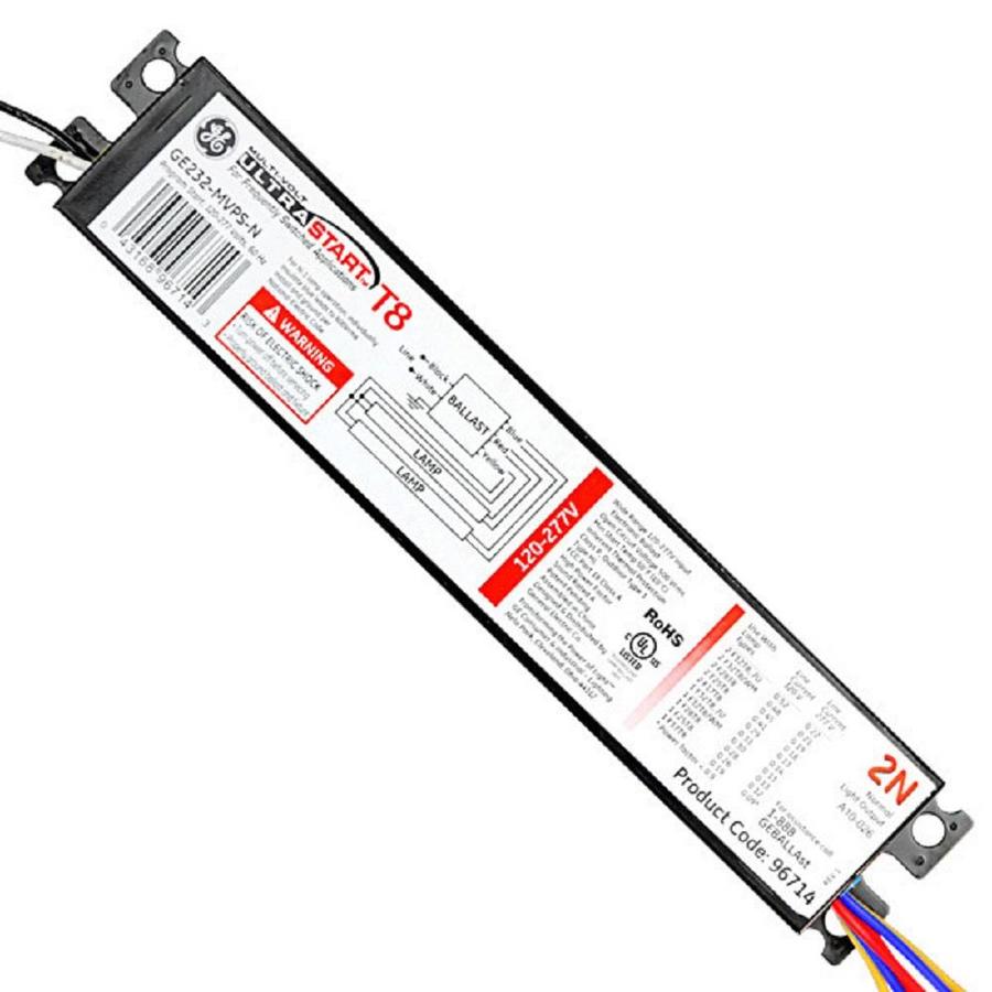 GE UltraStart 2Bulb Electronic Fluorescent Light Ballast in the Ballasts