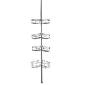 UPC 043197123862 product image for Zenith 97-in H Steel Brushed Nickel Tension Pole Freestanding Shower Caddy | upcitemdb.com
