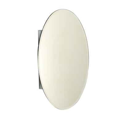 Zenith Designer 20 In X 30 In Oval Surface Recessed Mirrored