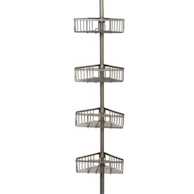 UPC 043197133113 product image for Zenith 108-in H Steel Satin Nickel Tension Pole Freestanding Shower Caddy | upcitemdb.com