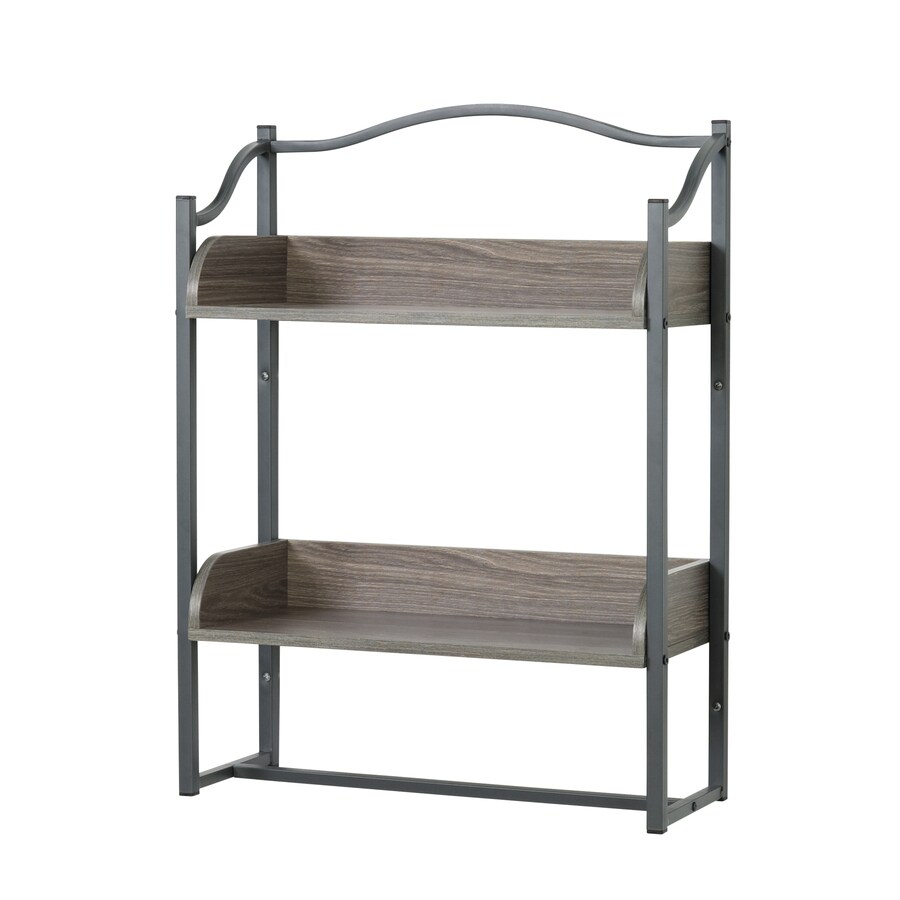 decorative metal shelves bathroom