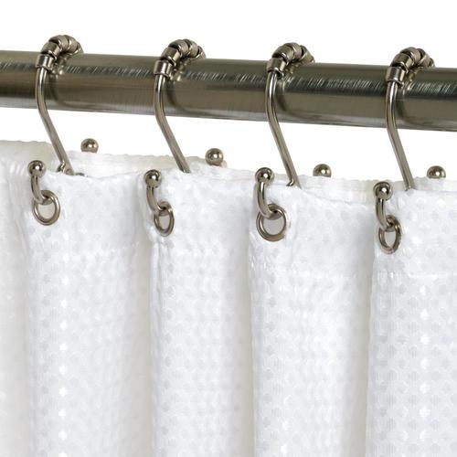 Zenna Home 12Pack Nickel Double Shower Hooks in the Shower Rings