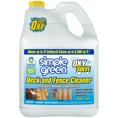 Simple Green Oxy Solve 1 Gallon Deck And Fence Pressure Washer