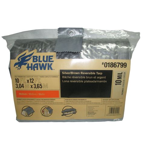 Blue Hawk 10ft x 12ft Polyethylene Tarp at