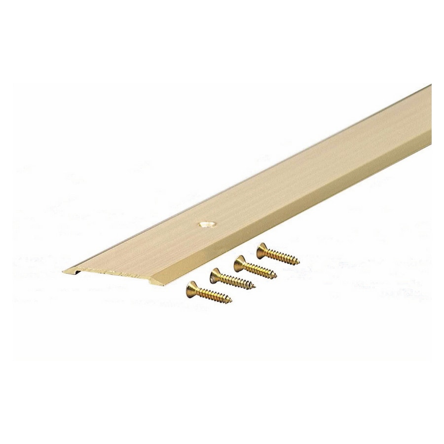 M-D 09563 36-1/8-in L x 1-3/4-in W Brite Gold Aluminum Door Threshold