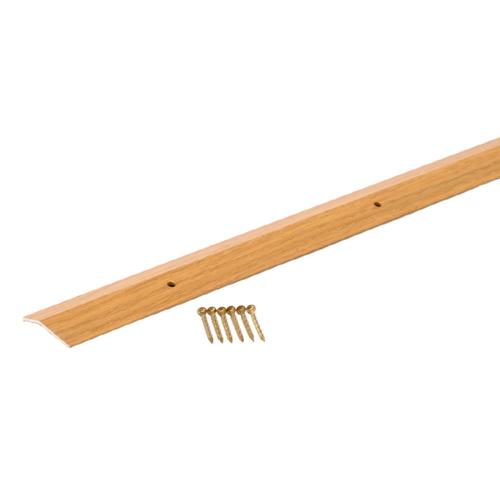 MD 1.375in x 36in Metal Decor Oak Solid Wood Floor Carpet Trim in