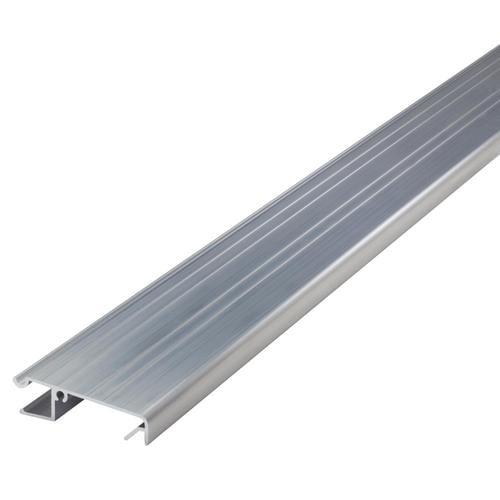MD 3ft x 2in Silver Threshold Extender Aluminum/Vinyl Door