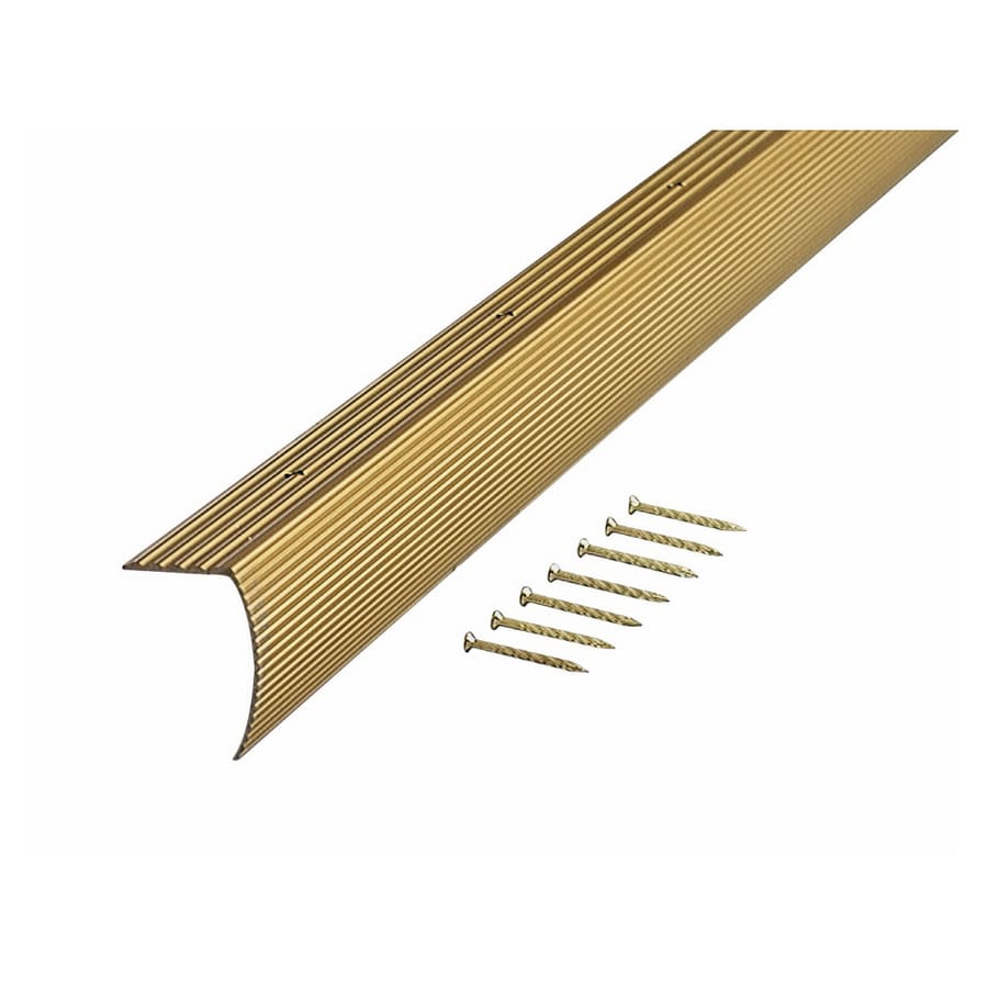 M-D Building Products 72"L Satin Brass Stair Edging at Lowes.com