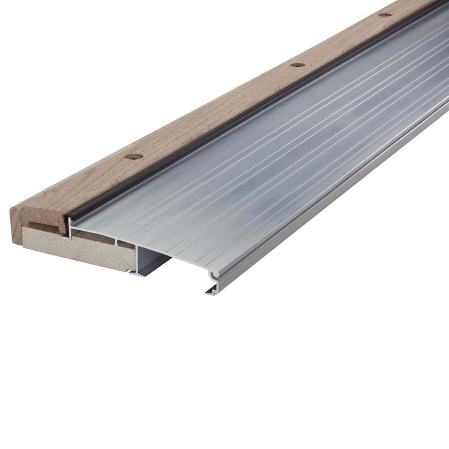 MD 1.125in x 36in Aluminum Aluminum/Wood Door Threshold at