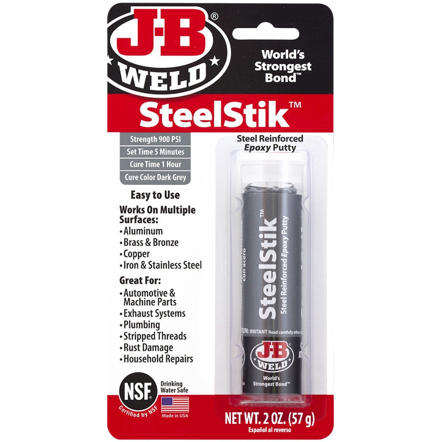 J-B WELDX High Heat Gray Epoxy Putty Stick - Temperature Resistant