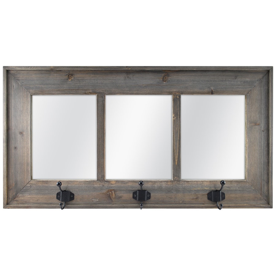 Allen Roth Weathered Gray Polished Wall Mirror At Com Allen Roth Weathered Gray Polished Wall Mirror