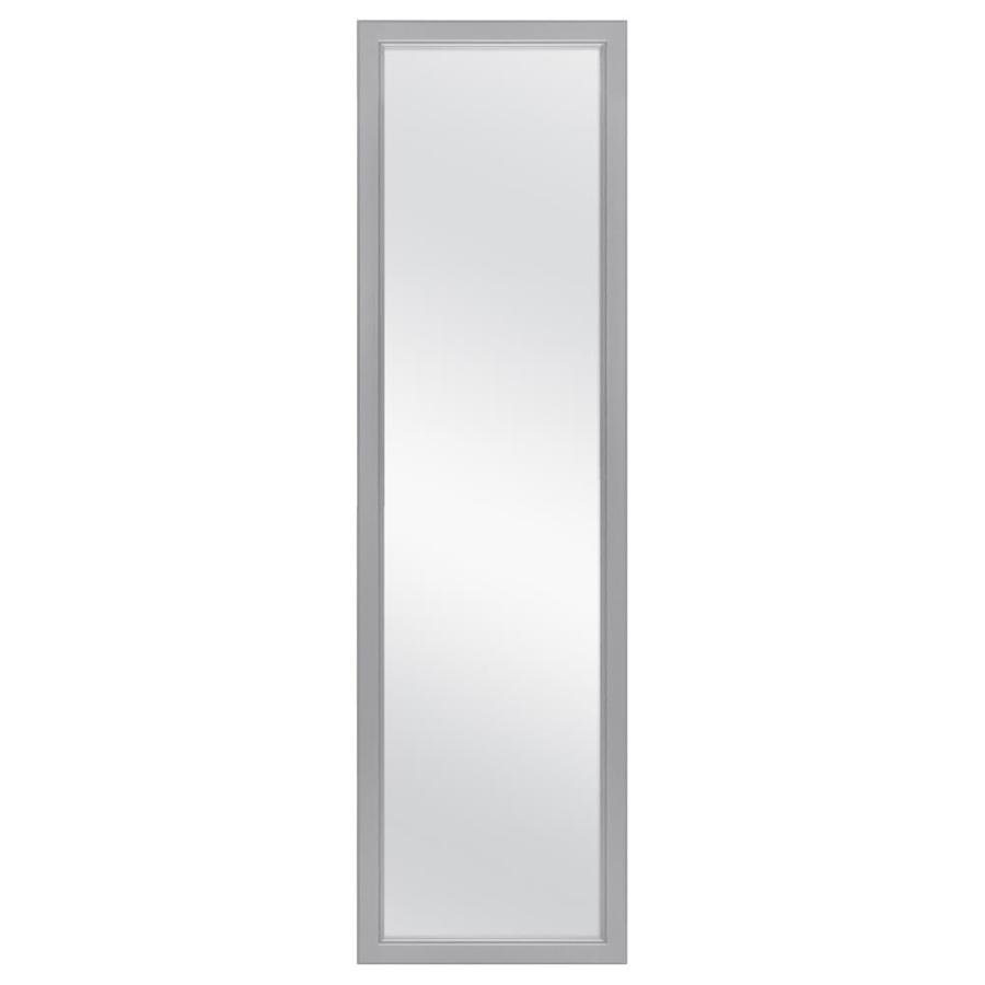 Style Selections 50.5in L x 14.5in W Gray Framed Door Mirror in the