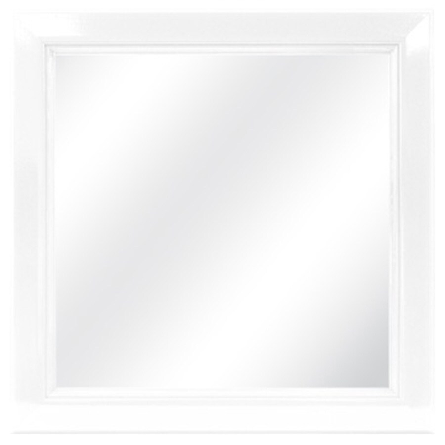 Style Selections 72446 H Square White Wall Mirror