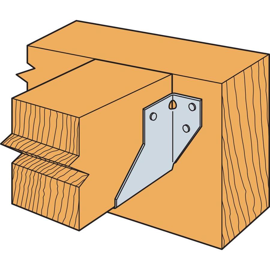 Simpson Strong-Tie HU Galvanized Face-Mount Joist Hanger for 4x4 in the ...