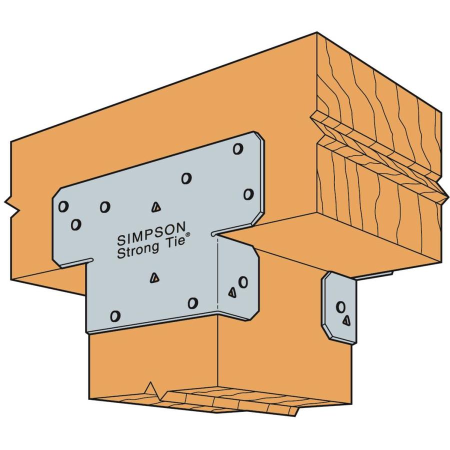 Simpson Strong-Tie 6-in x 6-in Triple Zinc Wood To Wood Cap in the Base ...