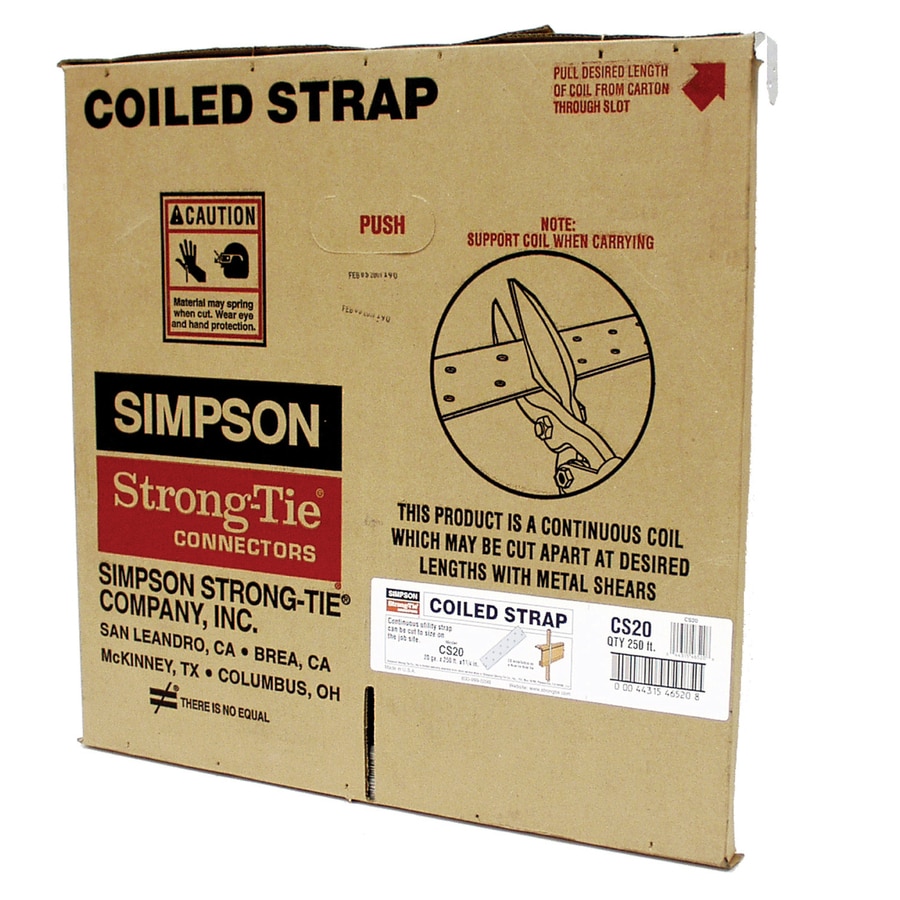 Simpson Strong-Tie CS20 250-ft 20-Gauge Roll Coiled Strap
