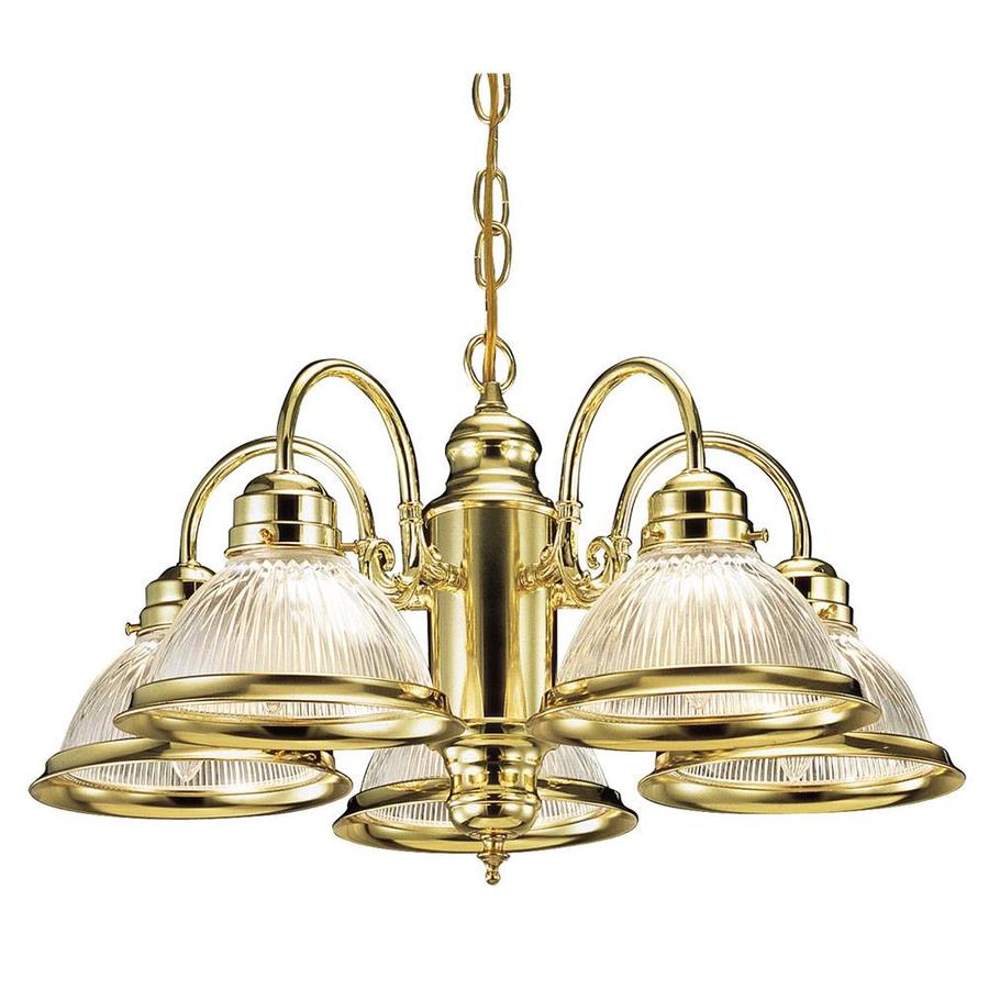 Design House Millbridge 5Light Polished Brass Traditional Textured