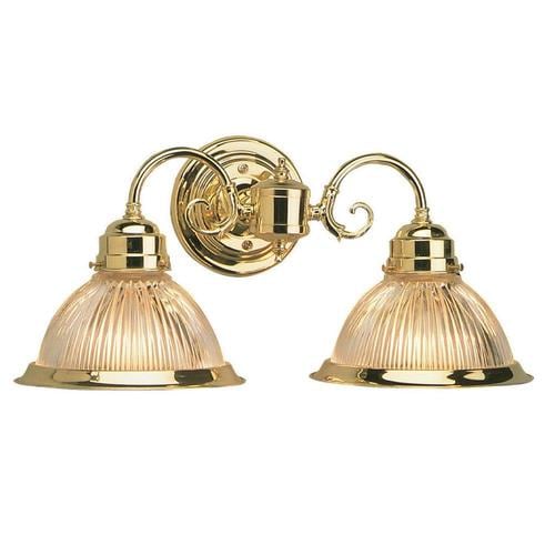 Design House Millbridge 2-Light Brass Traditional Vanity Light in the