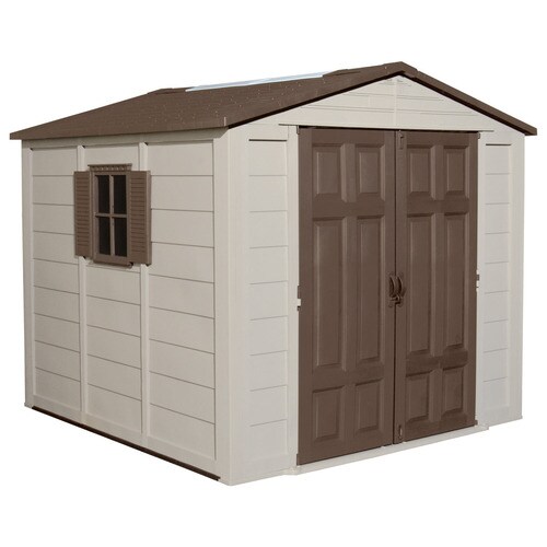 Suncast Gable Storage Shed (Common: 8-ft x 8-ft; Interior Dimensions: 7 ...