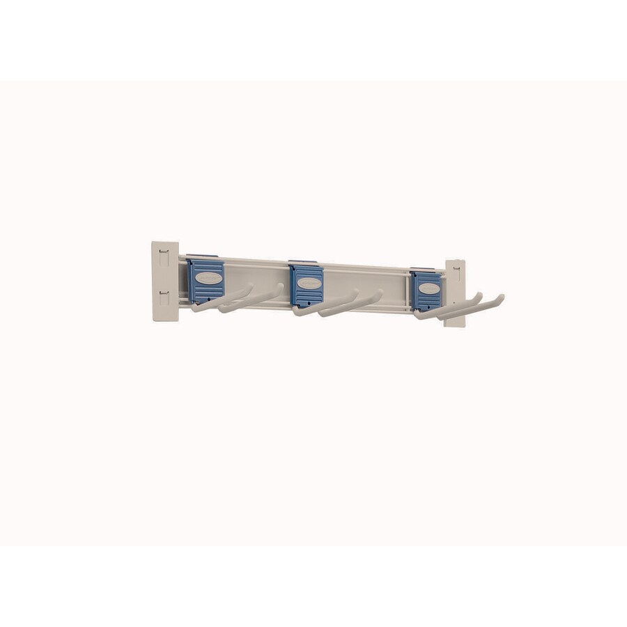 Suncast ABH3 Light Taupe Metal Storage Shed Tool Hanger Rack