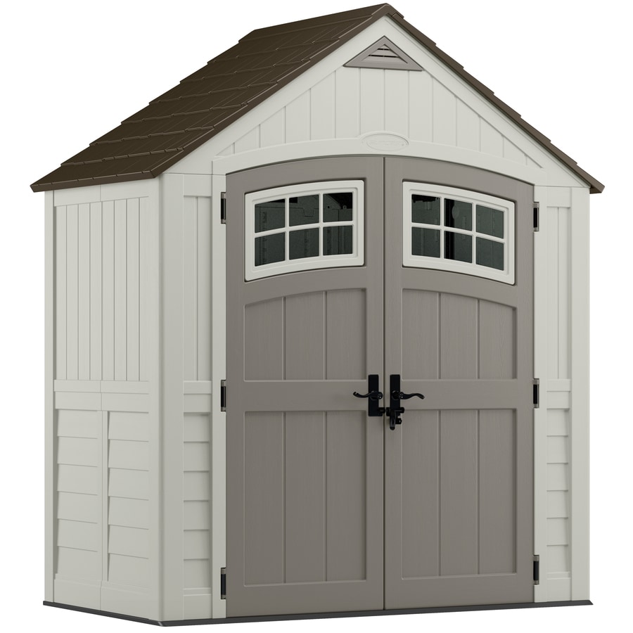 suncast gable storage shed common: 8-ft x 10-ft; interior