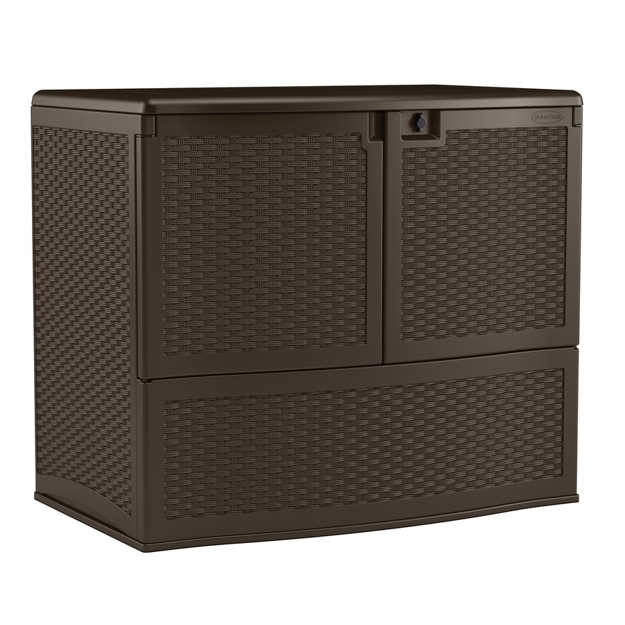 Suncast VDB19500S 48-in L x 30.25-in W 195-Gallon Java Resin Deck Box