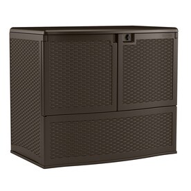 UPC 044365020785 product image for Suncast 48-in L x 30.25-in W 195-Gallon Java Resin Deck Box | upcitemdb.com