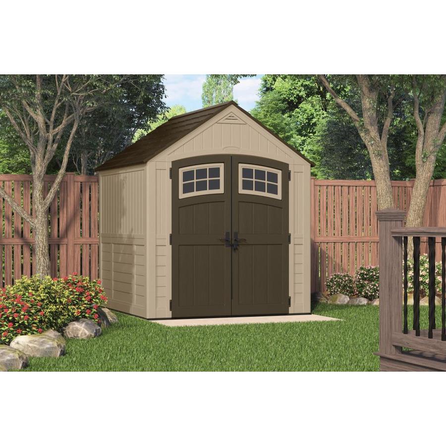 Suncast 7-ft x 7-ft Sutton Storage Shed in the Vinyl & Resin Storage ...