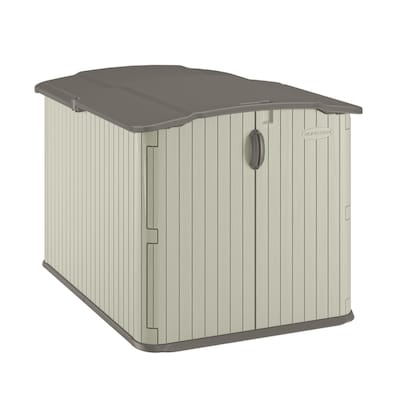 Suncast Vanilla Resin Outdoor Storage Shed Common 57 In X 79 625
