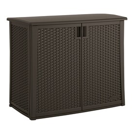 UPC 044365023328 product image for Suncast 23-in L x 42.5-in W 97-Gallon Java Resin Deck Box | upcitemdb.com